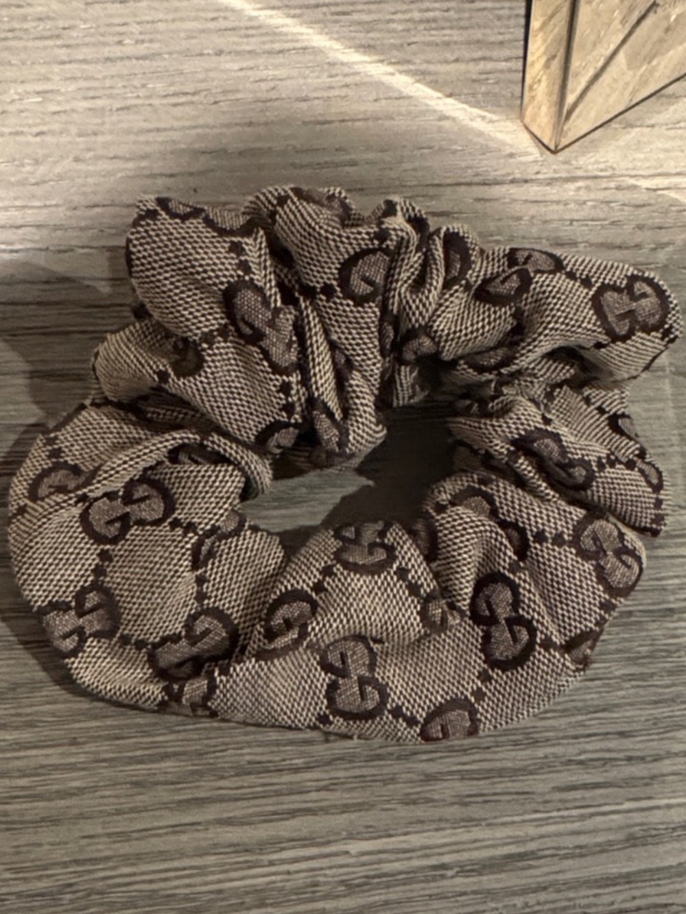GG Luxury Monogram Style Scrunchie / Fashion Accessory / BRAND NEW.